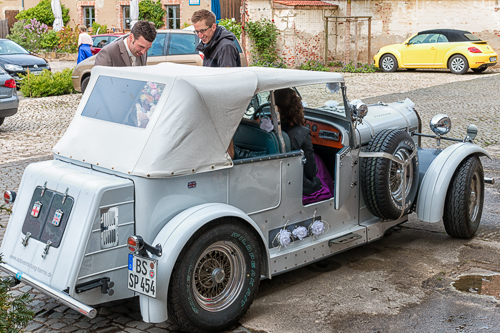 ankunft des Brautpaares, hochzeit im Rittergut lucklum