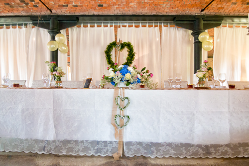 brauttisch, hochzeit im Rittergut lucklum