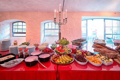 buffet auf hochzeit im rittergut