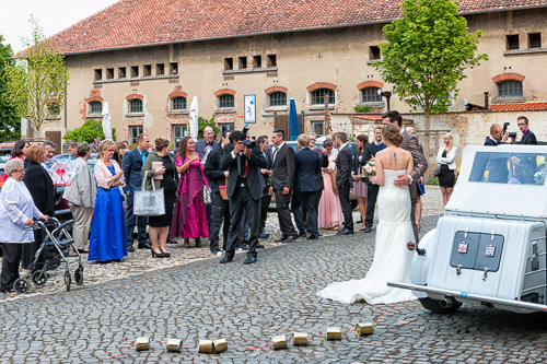 hochzeitsfotograf, Ankunft auf dem Rittergut lucklum